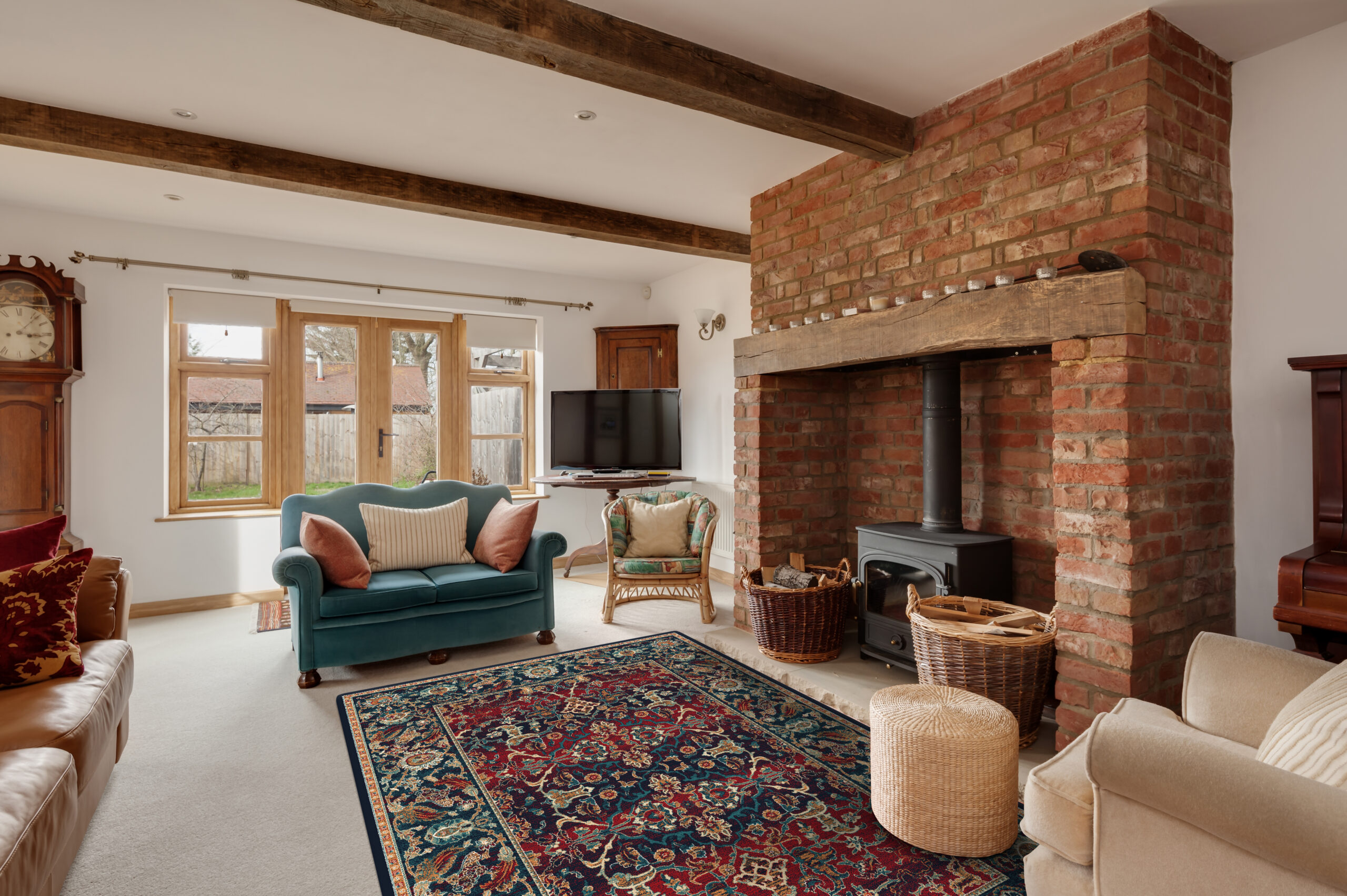 ISFAHAN HELA navy blue scaled